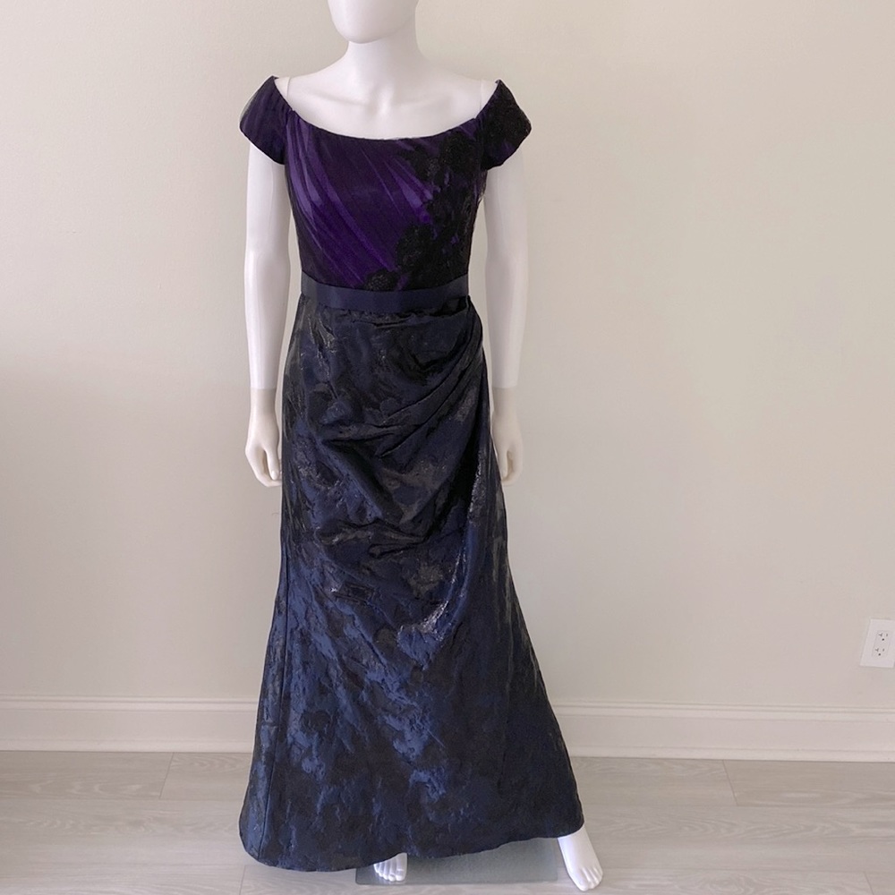 Melinda Eng Purple Ball Gown Dress New